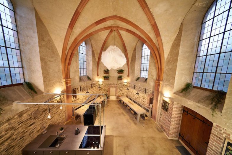 the kitchen in the old church of Bernkastel-Wehlen