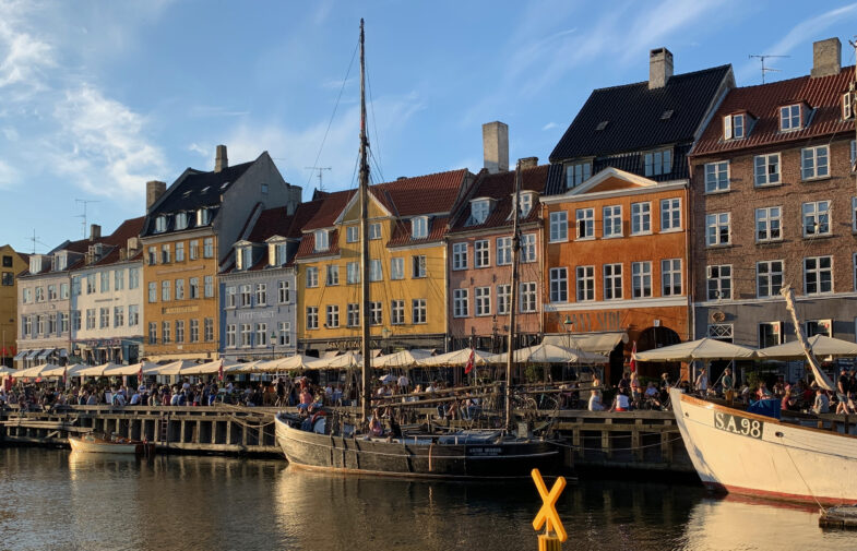 photo of Nyhavn facades and waterways in Copenhagen